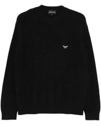 Emporio Armani - Logo-Patch Sweater - Lyst
