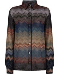 Missoni - Camisa De Viscosa Con Motivo De Serpiente - Lyst