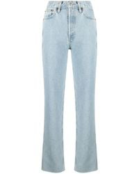 RE/DONE - 90S High-Rise Straight Jeans - Lyst