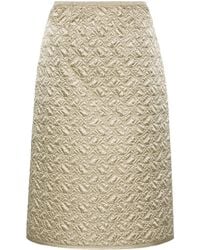 Moncler - Quilted Pencil Skirt - Lyst
