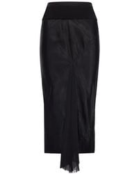 Rick Owens - Midi-Rok Met Vlakken - Lyst