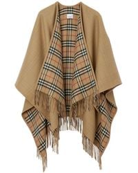 Burberry - Wendbares Cape Mit Karomuster - Lyst