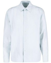 BERNER KUHL - Striped Button Shirt - Lyst