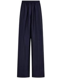 Ferragamo - Silk Trousers - Lyst