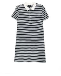 A.P.C. - Striped Polo Mini Dress - Lyst