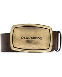 DSquared² - Logo-Plaque Buckle Belt - Lyst