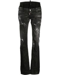 DSquared² Sharpei Straight-leg Jeans - Black