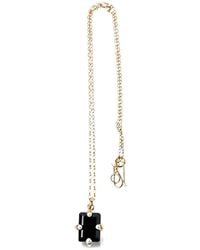 Beatriz Palacios - Pearl-Embellished Pendant Necklace - Lyst