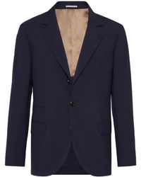 Brunello Cucinelli - Single-Breasted Virgin-Wool Blazer - Lyst