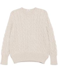 Agnona - Pullover mit Zopfmuster - Lyst