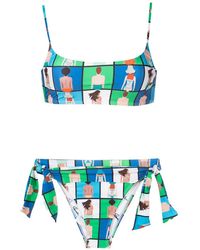 Amir Slama - All-Over Graphic-Print Bikini Set - Lyst
