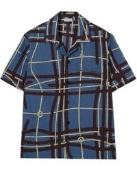 Burberry - Relaxed Fit Knot Check Cotton Shirt - Lyst
