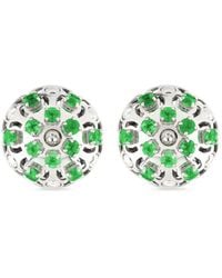 Officina Bernardi - 18Kt Damasco Emerald Stud Earrings - Lyst