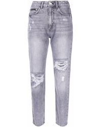 Philipp Plein - Ripped Cropped Jeans - Lyst