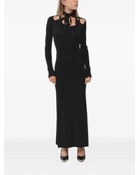 Y. Project - Tie-Neck Cut-Out Maxi Dress - Lyst