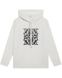 Max Mara - Taddeo Logo-Print Drawstring Hoodie - Lyst