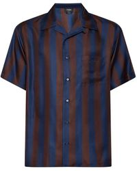 Fendi - Short-Sleeve Silk Shirt - Lyst