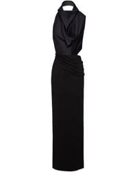 Magda Butrym - Draped Halterneck Evening Dress - Lyst