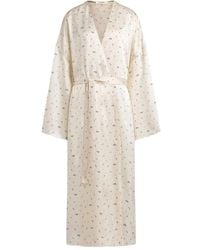 12 STOREEZ - Floral-Print Silk Robe - Lyst