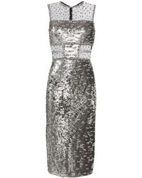 Jenny Packham - Nixie Sequin-embellished Midi Dress - Lyst
