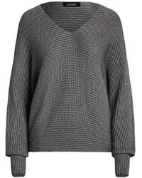 Ralph Lauren - V-Neck Long-Sleeve Sweater - Lyst