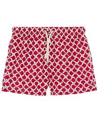 GASSA D'AMANTE - Nora Geometric-Print Swim Shorts - Lyst