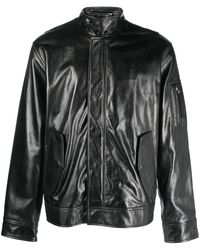 Helmut Lang - Zip-up Leather Jacket - Lyst