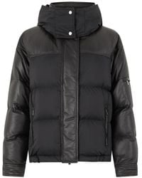 Moorer - Padded-Design High-Neck Puffer Jacket - Lyst