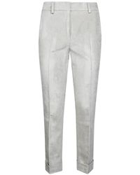 Incotex - Pantalon En Velours Côtelé À Ourlet Retroussé - Lyst