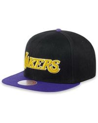 Mitchell & Ness - Los Angeles Lakers Nba Core Basic Snapback Cap - Lyst