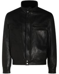 Salvatore Santoro - Grained Leather Jacket - Lyst