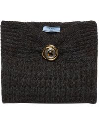 Prada - Ribbed Bandeau Top - Lyst