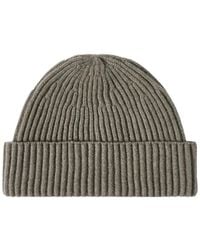 Brunello Cucinelli - Cashmere English Rib Double Knit Beanie Hat - Lyst