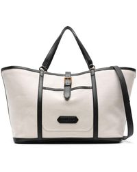 Tom Ford - Logo-patch Canvas Tote Bag - Lyst