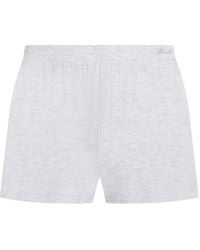 KARL LAGERFELD - Logo-Embroidered Lounge Shorts - Lyst