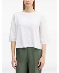 Benetton - Boat-Neck Dropped-Shoulder Sweater - Lyst
