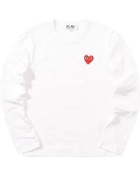COMME DES GARÇONS PLAY - Logo-Patch T-Shirt - Lyst