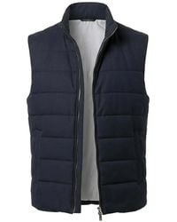 Tombolini - Zip-Up Quilted Padded Gilet - Lyst