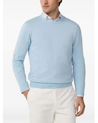 Hackett - Elbow-Patch Crew-Neck Sweater - Lyst