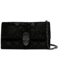Aspinal of London - Mayfair Clutch Mit Stickerei - Lyst