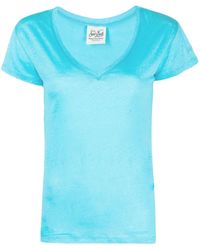 Donna T-shirt e top da T-shirt e top Mc2 Saint Barth T-shirtMc2 Saint Barth in Materiale sintetico di colore Blu 