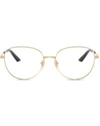 Versace - Brille Mit Ovalem Gestell - Lyst