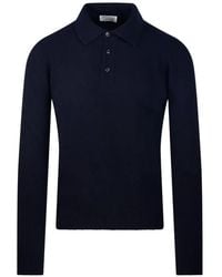 Roberto Collina - Long-Sleeve Polo-Collar Sweater - Lyst