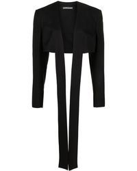ANDREADAMO - Open-Front Cropped Jacket - Lyst