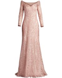Tadashi Shoji - Lace Sequin-embellished Gown - Lyst