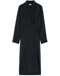 Lemaire - Twisted-Detail Midi Dress - Lyst