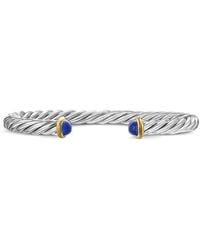 David Yurman - 14Kt Geelgouden En Sterlinge Zilvers Cable Armband (6 Mm) - Lyst