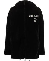 Prada - Reversible Shearling Jacket - Lyst