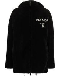 Prada - Reversible Shearling Jacket - Lyst