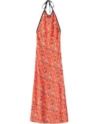 Miu Miu - Floral-Print Maxi Dress - Lyst